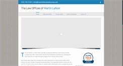 Desktop Screenshot of martinlenoirattorney.com